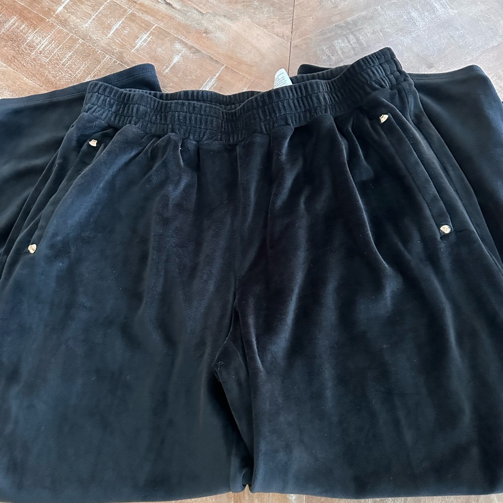 Michael Kors velvet Capri wide leg pants